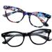 Shop Iynwbjts Retro Cat Eye Anti-Blue Light Glasses - Stylish & Comfortable Reading Glasses in Bright Black (Size 2.00) - Buy Online on GoSupps.com