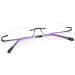 Rimless Clear Bifocal Reading Glasses Blue Light Blocking Readers for Men and Women Unisex Eyewear Far Near Dual-Use Lightweight Magnifying Anti Glare UV Digital Reduce Eyestrain Fashion Eyeglasses 1.5 X Black