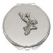 Stag Head Compact Mirror Handbag Gift With Free Engraving 347
