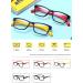 Tofox Anti Blue Light Glasses for Kids - Retro Clear Lens Reading Eyewear for Girls & Boys | Colorful & Stylish - Buy Online on GoSupps.com
