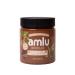 Amlu Foods Chocolate Almond Butter with Argan Oil - Lightly Sweetened with Dates and Hand Ground, Organic Keto Friendly Food Nut Butter High in Protein and Essential Fatty Acids, Crunchy and Creamy Almond Butter Organic -