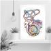 Modern Farmhouse Bedroom Decor: Semicircular Canals Ear Watercolor Print | Audiologist Gift & ENT Office Medical Art | 12x18 Ready to Hang - Buy Online on GoSupps.com