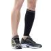 Zensah Calf/Shin Compression Sleeve - Made in the USA Single Leg Compression Sleeve for Shin Splint Relief Recovery Running Small-Medium Black