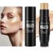 Highlighter Makeup Stick Waterproof  Afflano Cream Shimmer Illuminator Makeup Highlighter Stick  Long Lasting Face Highlighting Contouring Shaping for Cheek Inner Eye Corner  Cruelty Free 03 Champagne