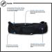 YogaAddict Large Yoga Mat Bag - 28 x 8 Inches - Compact Carrier with Pockets - Adjustable Strap - Easy Access - Black - Buy Online on GoSupps.com