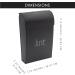AuldHome Enamelware Lint Holder Bin - Black | Modern Farmhouse Laundry Room Decor for International Shipping - Buy Online on GoSupps.com