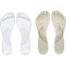 Plantar Fasciitis Insoles for Women - Arch Support Inserts for Sandals & Flip-Flops | Self-Adhesive Gel Cushions | Pain Relief for Flat Feet - 2 Pairs Size L - Buy Online on GoSupps.com