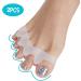 Gu Cheng Silicone Toe Stretchers and Separators - Bunion Corrector for Foot Pain Relief - White - Buy Online on GoSupps.com