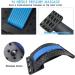 Anyingkai Adjustable Back Stretcher - Back Extension & Massage Support for Lumbar Pain Relief - 3 Steps - Black/Blue - Buy Online on GoSupps.com
