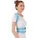 Adjustable Posture Corrector Back Support Shoulder Lumbar Brace Support Corset Back Belt for Men Women Improve Shoulder Upper (Color : Blue Size : Medium) (Black X) (Black Large) - Buy Online on GoSupps.com