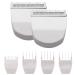 2 Pack Professional Peanut Clipper/Trimmer Snap On Replacement Blades #2068-300 - Compatible with Wahl Peanut Hair Clipper/Trimmer, White White 2 Pack