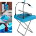 Foldable Pedicure Footrest with LED Magnifying Glass & Drying Fan - Professional Storage Solution for Nail Studios & Home Use - Buy Online on GoSupps.com
