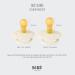 BIBS COLOUR Studio Schnuller 2-Pack - BPA-Free Cherry Shape Nipple Natural Rubber Made in Denmark Size 2 (6-18 Months) Ivory Vanilla Mix - Buy Online on GoSupps.com