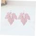 EXCEART 4 Pcs Key Rings for Keychains Leaf Charm Connector Alloy Pendant Charm Set Combo Plate Cereals 3.5*2.7*0.1cm Pink - Buy Online on GoSupps.com