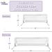Beautiful Bed Rail for Toddlers - Includes Decorative Cover with Inside Pocket - Kids Safety Guard Rail - Toddler Bed Rails for Children - Fits Twin  Full  Queen and King - Extra Long 54" Grey Grey Extra Long 54" - Buy Online on GoSupps.com