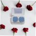 Coolhiya Portable Glasses Case & Contact Lens Container - Automatic Storage for Lentils - Travel Size Blue Box (5.5x2.5x2cm) - International Shipping Available - Buy Online on GoSupps.com