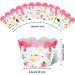 24pcs Dessert Cupcake Wrappers Pick for Ice Cream Hot Summer Hawaii Theme Decor Supplies Baby Shower Girls Boys Happy Birthday Party Decorations - Buy Online on GoSupps.com