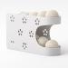 WDT Tool Magnetic Dryer Ball Holder for Laundry Room Automatic Dryer Balls Roller Chute Container & Organizer Dryer Ball Dispenser for Storage White Dryer Ball Basket (No Balls)
