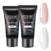 Rosalind 2 colors pink white poly nail gel 30ml quick extension building acrylic nail gel nail extension gel soac off uv led nail extension gel for beginners professional salon home diy set4
