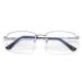 Alsenor Progressive Multifocus Computer Reading Glasses Blue Light Blocking Reader Glasses Frame for Men and Women (Silver, 2.5) Silver 2.5 x