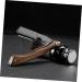 Didiseaon Wooden Razor Manual Shaver - Portable Clip-on Stainless Steel Eyebrow Trimmer | Old Fashioned Foldable Tool Holder for Precision Grooming - Buy Online on GoSupps.com