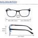 MMOWW 3-Pack Reading Glasses for Men & Women - Anti-Blue Computer Glasses with Spring Hinges (Gray Blue Red) - 2.0 Magnification - Buy Online on GoSupps.com