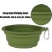 SLSON 2-Pack Collapsible Dog Bowls 600ML - Navy Blue/Dark Green - Integrated Molding Travel Bowls for Pets - No Plastic Rim - Ideal for Walking, Traveling, Outdoors - Buy Online on GoSupps.com