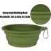 Slson 2-Piece Collapsible Travel Bowl for Dogs & Cats | Portable Silicone & Plastic Food Bowl for Camping - 600ml Green - Buy Online on GoSupps.com