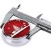 Happy New Year Round Pill Box - 3 Compartment Portable Travel Organizer for Vitamins & Medicines - Buy Online on GoSupps.com
