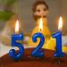 NEWCANDLE Blue 1st Birthday Candle - Roman Numeral Cool Number Candle for 1 Year Old Cake Celebration - Buy Online on GoSupps.com