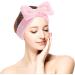 Absorbent Coral Fleece Spa Headband for Face Washing and Makeup - Soft Elastic Hairband for Skincare, Shower, and Sports - Buy Online on GoSupps.com