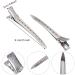 Flzonhut 12-Piece Silver Hair Clips Set - Durable Alligator Hair Clamps for Women & Girls | Perfect for DIY Hair Styling - Buy Online on GoSupps.com