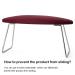 Small Nail Arm Rest Cushion - Portable Manicure Hand Rest for Salon & Home Use - Microfiber Leather - Dark Red - Buy Online on GoSupps.com