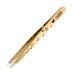 Rubis Hole Pattern Classic Stainless Steel Slanted Tweezers For Precise Eyebrows and Hair Removal The Elegance Collection 1K111REDGOLD Red Gold