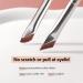 ALBEAUT Angled Eyeliner and Brow Brush - Fine Point Makeup Tool for Gel Liner and Brow Tint - White Flat Applicator Kit - Buy Online on GoSupps.com