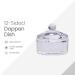 JND Professional Acrylic Liquid Monomer Dappen Dish with Lid - 12 Sided Glass Crystal Bowl for Nail Art Powder Cup - Buy Online on GoSupps.com