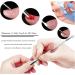 Stainless Steel Cuticle Pusher Remover Kit - 4Pcs Professional Manicure and Pedicure Tools - Buy Online on GoSupps.com