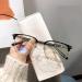 Fuqinqingoz Designer Computer Reader Anti-blue light reading glasses Anti-eyes-eye glasses Flat light light mirror for women/men (color: Black size: +350) +350 black