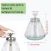 180ml Empty Alcoho Glass Bottle Thickened Glass Liquid Dispensers with Measuring Scales Pump Dispenser for Nail Polish Remover Lip Eye Makeup Remover - Buy Online on GoSupps.com
