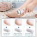 Rechargeable Callus Remover Electric Pedicure Kit - Professional Foot Care Set with 3 Roller Heads, 2 Speeds - For Cracked Heels and Dead Skin - Power Display - Travel/Home Use - White - Buy Online on GoSupps.com