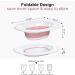 Sitz Bath Basin for Postpartum & Anal Care - Hemorrhoids & Perineum Treatment, Alleviate Inflammation - Foldable & Easy to Store (Pink) - Buy Online on GoSupps.com