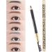 Lot de 2 Crayons Sourcils Double Embout L opard 5 Caf Clair Crayon Sourcils Doux Pinceau Int gr pour Femmes Usage Professionnel et Personnel - Buy Online on GoSupps.com
