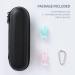 Toothbrush Travel Case with 2 Toothbrush Head Cover Caps for Oral-B/Oral-B Pro/Philips Sonicare Electric Toothbrush Keeps Toothbrush Fresh and Clean Portable Waterproof Travel Organizer Set Black Silver Case and 2 Caps - Buy Online on GoSupps.com