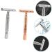 Angoily 6 Pcs Shaver Tool Set - Zinc Alloy Man's Metal Head - Premium Quality for Smooth Shaving | International Shipping Available - Buy Online on GoSupps.com