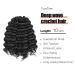 Ocean Wave Synthetic Crochet Hair 10 Inch - 8 Packs Natural Black Deep Twist Crochet Braids Extensions ToyoTree (1B) - Buy Online on GoSupps.com
