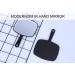 OMIRO Black Handheld Square Hand Mirror with Handle - Perfect for Makeup and Grooming (Pack of 1) - Buy Online on GoSupps.com