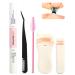 Lash Cluster Glue + Lash Tweezers + Two Eyelash Curlers Kit for Eyelash Clusters Fast Drying Waterproof and Long-Lasting for DIY Eyelashes Extensions Lash Extensions Bond and Seal 3.5ml/3.5ml