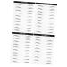 Housoutil 4 Sheets Eyebrow Makeup Eyes Brown Natural Simple Makeup Brow Sticker Brow Tatoo Disposable 6d Patch