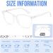 Buy 4 Packs of Large Clear Reading Glasses 2.0 for Women | Blue Light Blocking Readers | Multiple Strengths Available - Buy Online on GoSupps.com