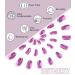 Sethexy Glitter Sparkle Mandel False Nails - 24PCs Acrylic Press On Nails for Women & Girls | Strawberry Juice Swirl Design - Buy Online on GoSupps.com